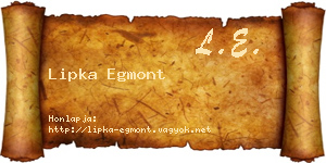 Lipka Egmont névjegykártya
